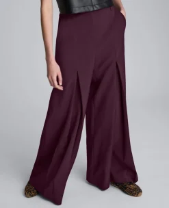 Luxe Twill Wide Leg Inverted Pleat Front Pant>Kenneth Cole New
