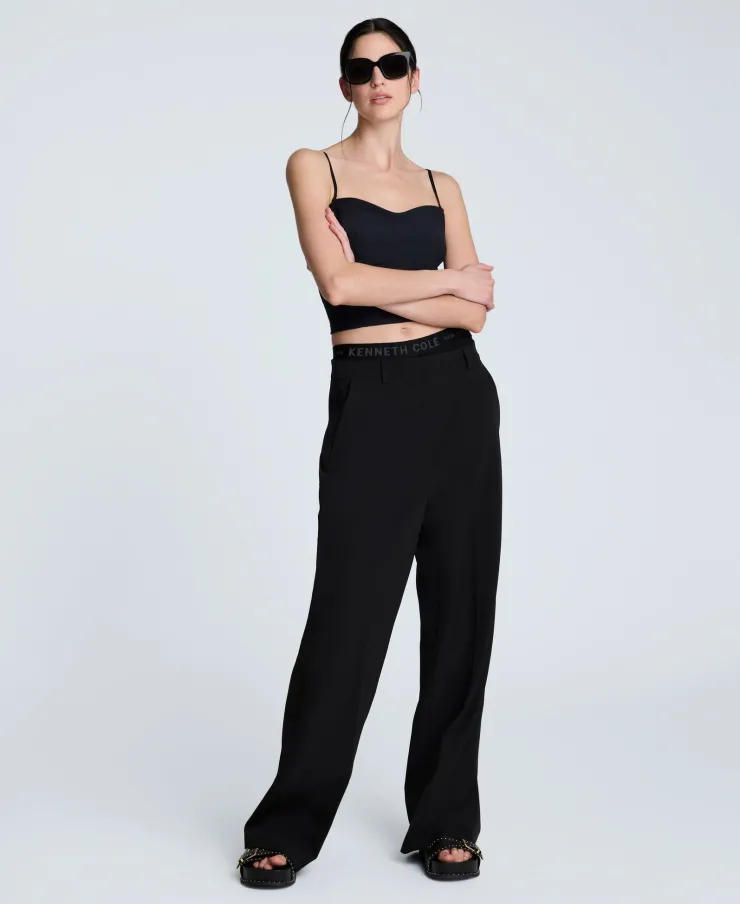 Luxe Twill Wide Leg Pant>Kenneth Cole Online
