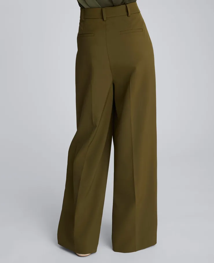 Luxe Twill Wide Leg Pleat Front Pant>Kenneth Cole Clearance