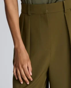 Luxe Twill Wide Leg Pleat Front Pant><noscript><img width=