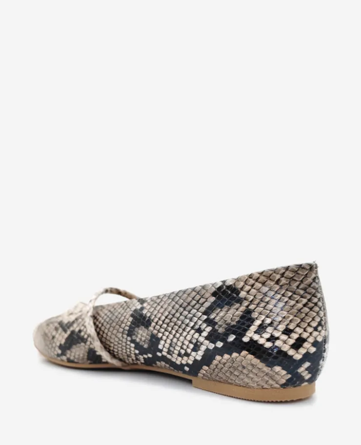 Magnolia Snakeskin Leather Ballet Flat>Kenneth Cole Outlet