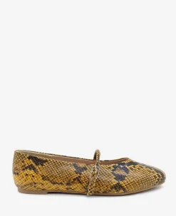 Magnolia Snakeskin Leather Ballet Flat>Kenneth Cole Sale