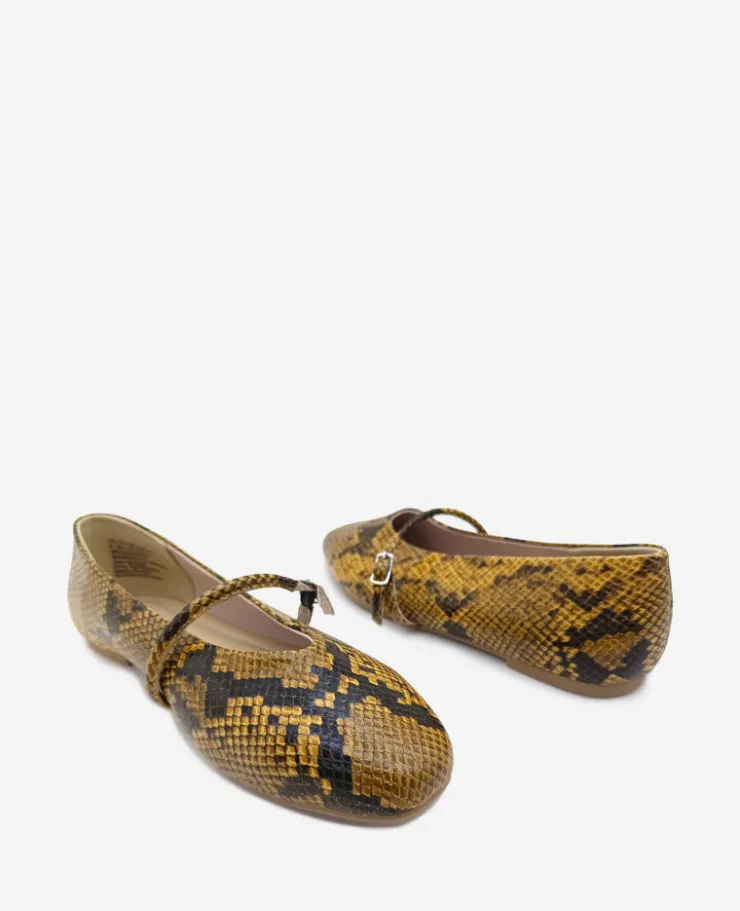 Magnolia Snakeskin Leather Ballet Flat>Kenneth Cole Sale