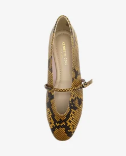 Magnolia Snakeskin Leather Ballet Flat><noscript><img width=