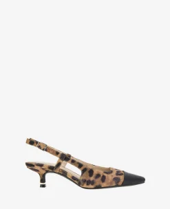 Martha Cap Toe Slingback Kitten Heel>Kenneth Cole