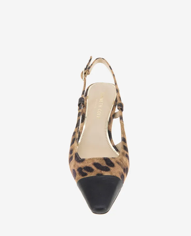 Martha Cap Toe Slingback Kitten Heel>Kenneth Cole