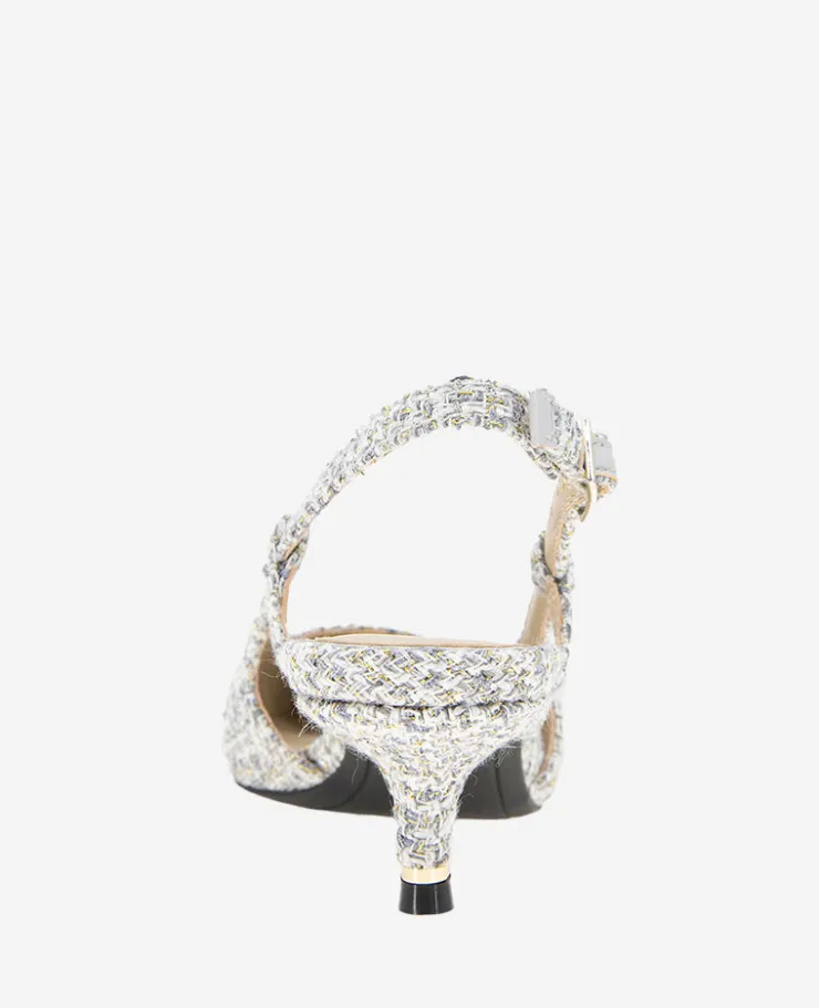 Martha Patent Eyelet Slingback Kitten Heel>Kenneth Cole Outlet