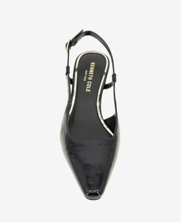 Martha Patent Slingback Kitten Heel>Kenneth Cole Discount
