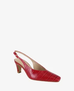 Meilani Embossed Croco Point Toe Slingback><noscript><img width=