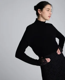 Merino Wool Cropped Mockneck Sweater>Kenneth Cole Hot
