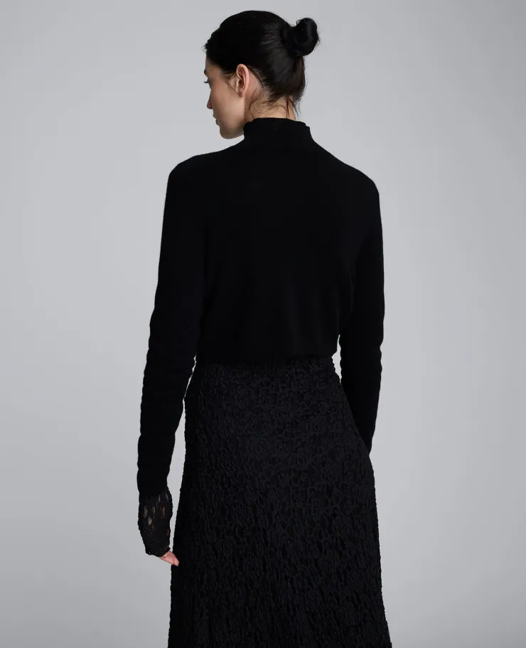 Merino Wool Cropped Mockneck Sweater>Kenneth Cole Hot