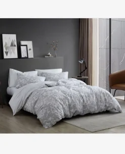Merrion Grey Comforter + Sham Set>Kenneth Cole