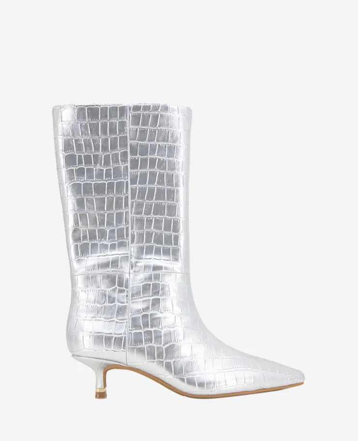 Meryl Leather Metallic Croco Bootie>Kenneth Cole Discount