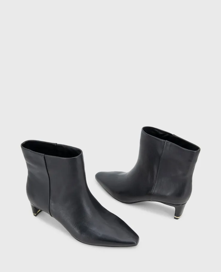 Miranda Leather Heel Bootie>Kenneth Cole Online