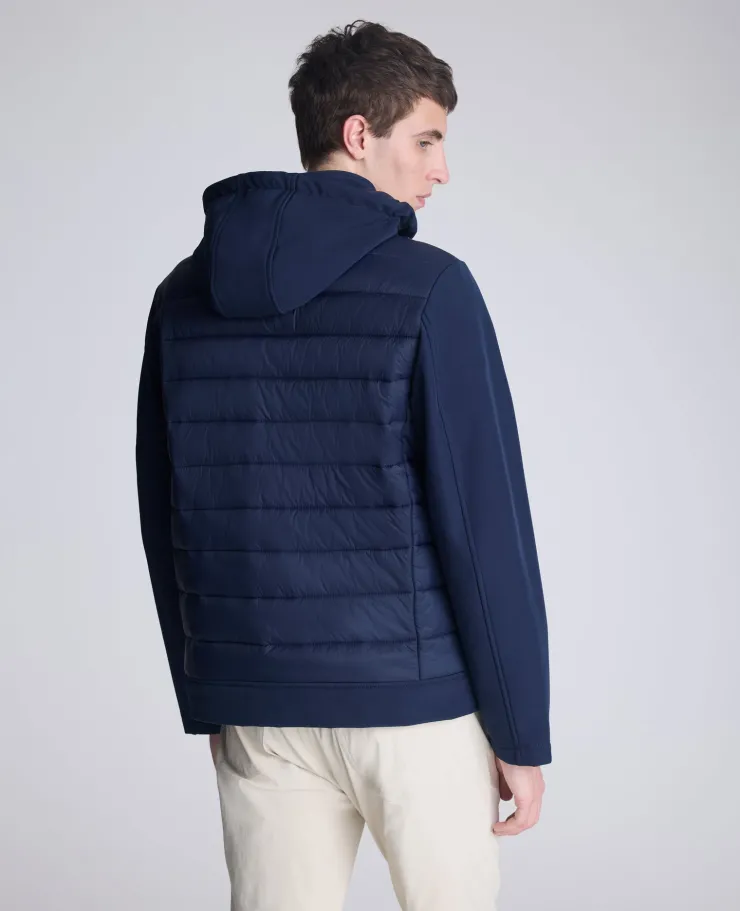 Mixed Media Hooded Soft Shell Jacket>Kenneth Cole Clearance