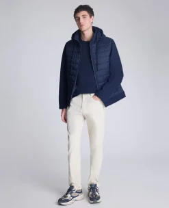 Mixed Media Hooded Soft Shell Jacket><noscript><img width=