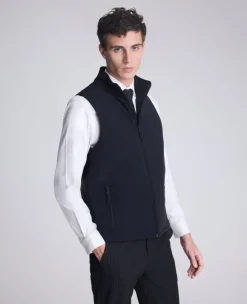 Mixed Media Vest>Kenneth Cole Hot