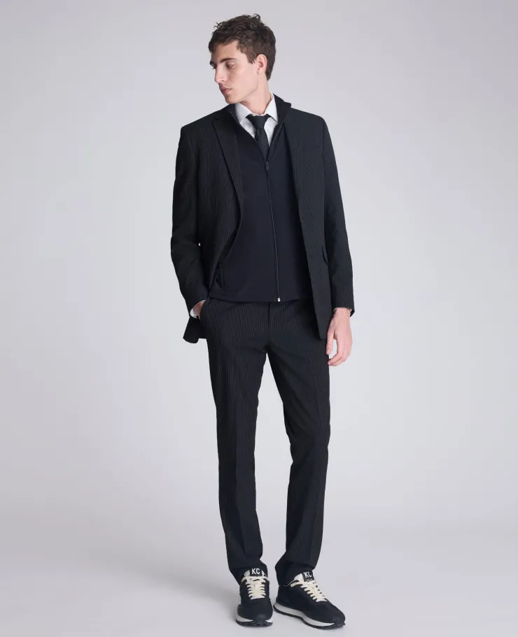 Mixed Media Vest>Kenneth Cole Hot