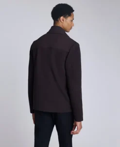 Mock Neck Full Zip Jacket><noscript><img width=