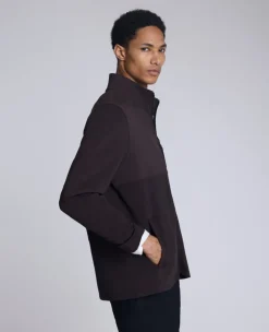 Mock Neck Full Zip Jacket><noscript><img width=