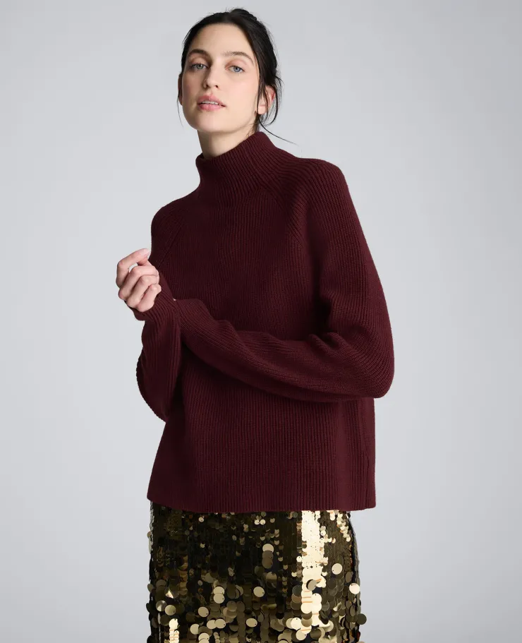 Mockneck Raglan Sleeve Sweater>Kenneth Cole Outlet
