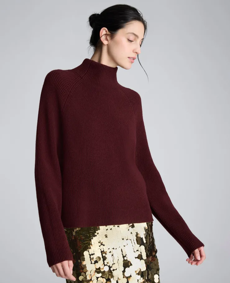 Mockneck Raglan Sleeve Sweater>Kenneth Cole Outlet