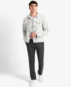 Modern-Fit Micro Check Stretch Trouser><noscript><img width=