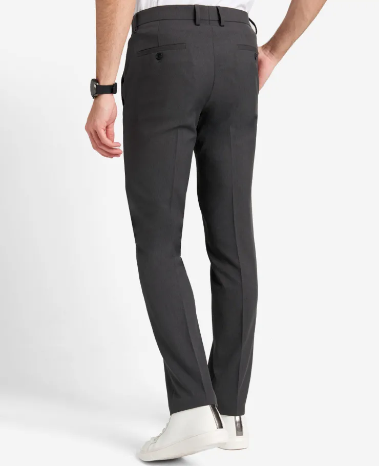 Modern-Fit Micro Check Stretch Trouser>Kenneth Cole Outlet
