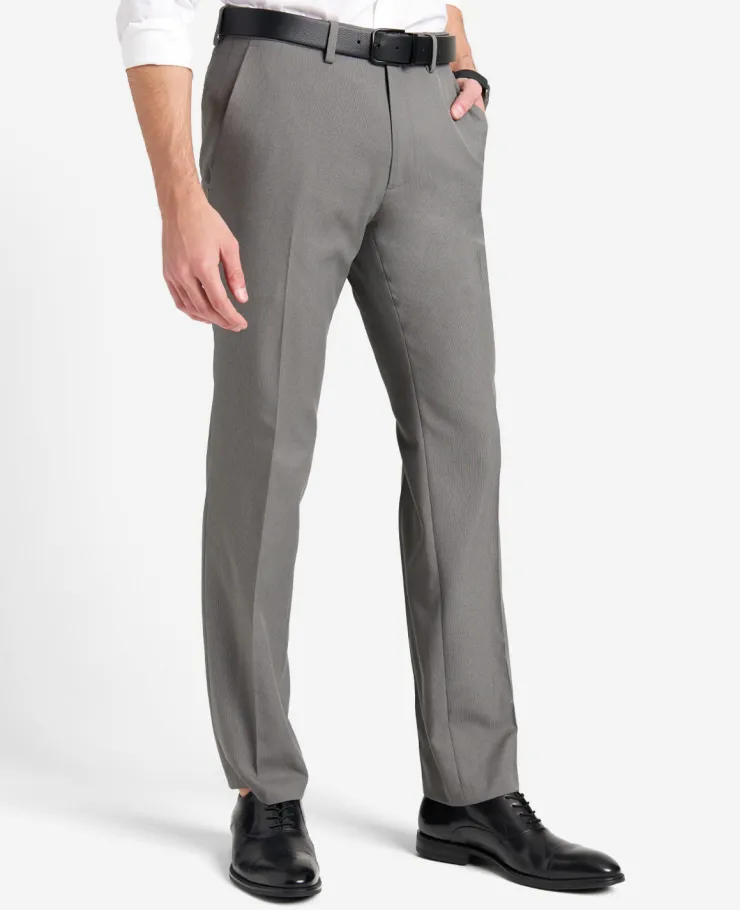 Modern-Fit Micro Check Stretch Trouser>Kenneth Cole Best
