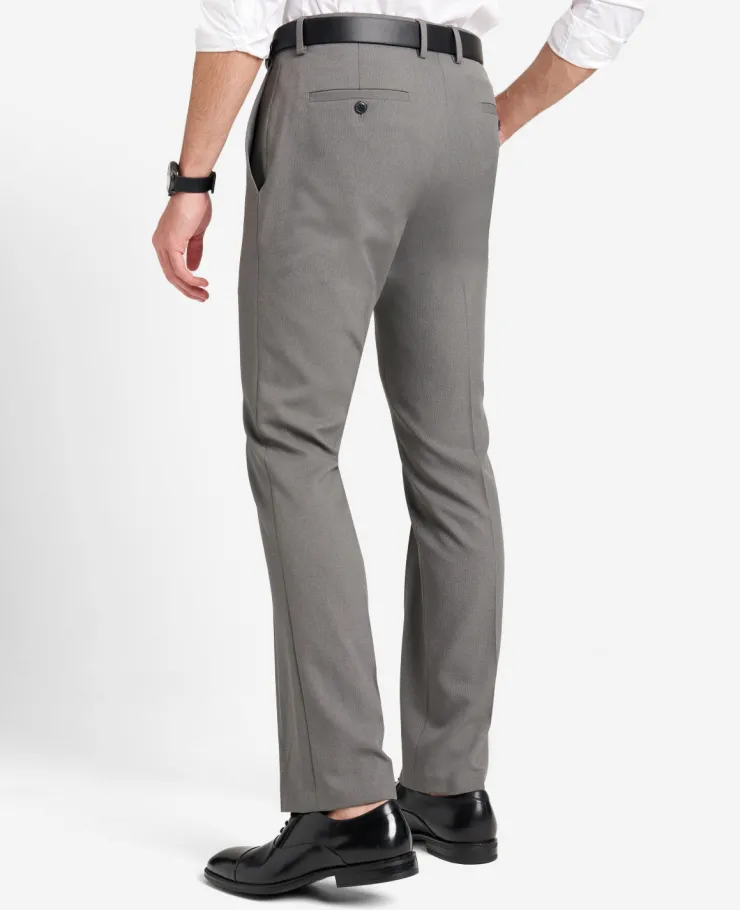 Modern-Fit Micro Check Stretch Trouser>Kenneth Cole Best