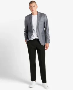 Modern-Fit Micro Check Stretch Trouser><noscript><img width=