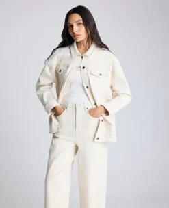Oversized Denim Trucker Jacket>Kenneth Cole Best