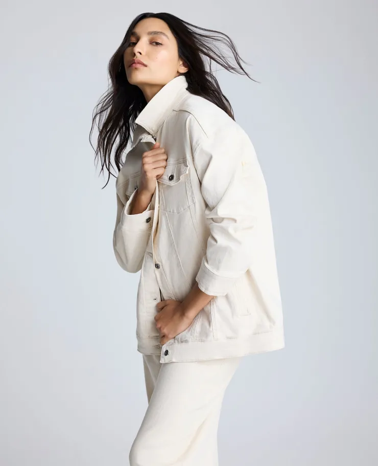 Oversized Denim Trucker Jacket>Kenneth Cole Best