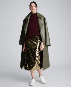 Pailette Midi Skirt><noscript><img width=