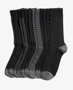 Pattern Dress Crew Socks 6-Pack>Kenneth Cole