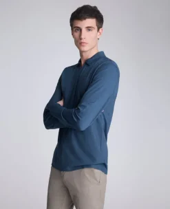 Performance Long Sleeve Johnny Collar Polo><noscript><img width=