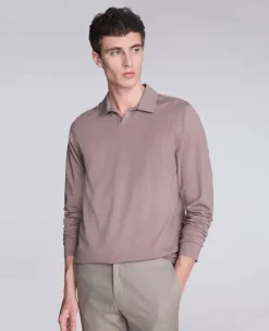 Performance Long Sleeve Johnny Collar Polo><noscript><img width=