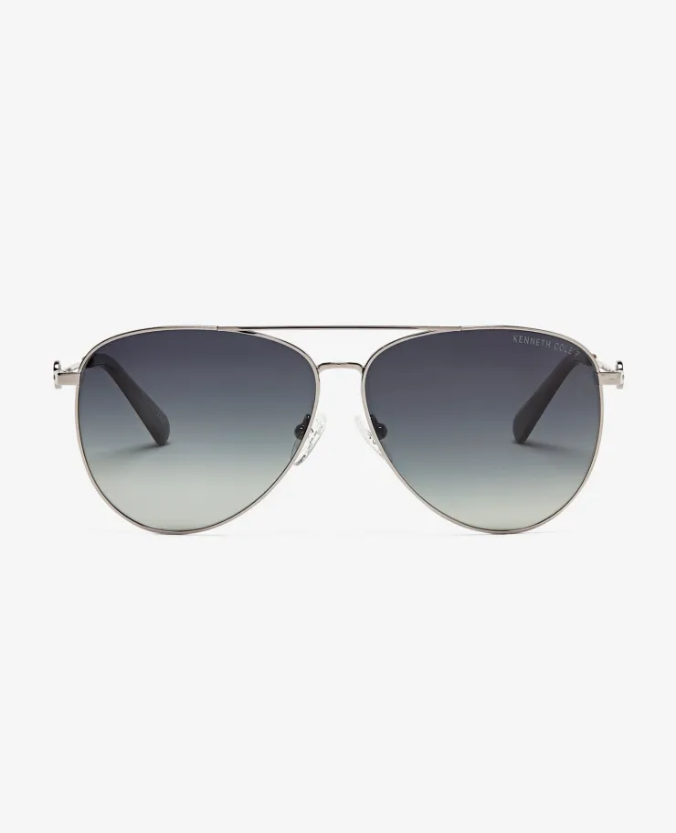 Pilot Titanium Aviator Sunglasses>Kenneth Cole Hot