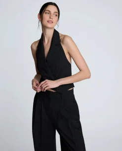 Pinstripe Halter Vest>Kenneth Cole Best