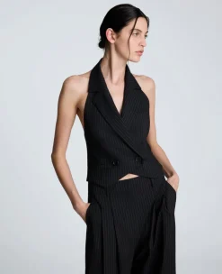 Pinstripe Halter Vest><noscript><img width=