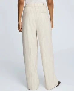 Pinstripe High Rise Wide Leg Pant><noscript><img width=