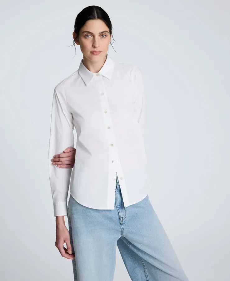 Poplin Button Front Shirt>Kenneth Cole Sale