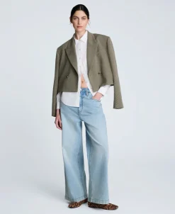 Poplin Button Front Shirt><noscript><img width=