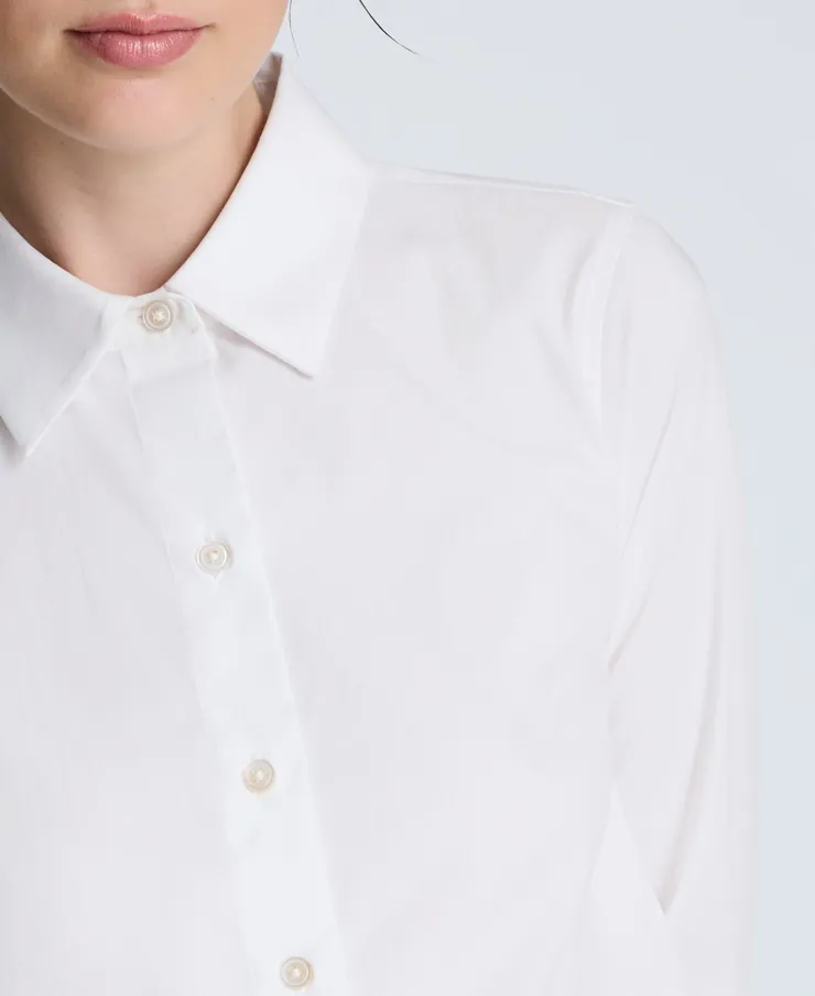Poplin Button Front Shirt>Kenneth Cole Sale