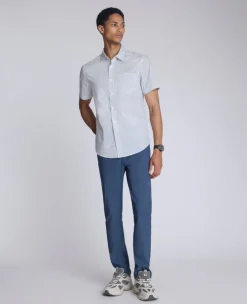 Printed Short Sleeve Pocket Button-Down Shirt><noscript><img width=