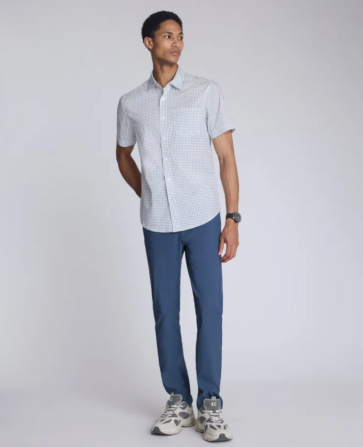 Printed Short Sleeve Pocket Button-Down Shirt>Kenneth Cole New