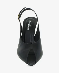 Priya Leather Peep Toe Slingback Heel><noscript><img width=