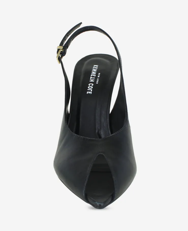 Priya Leather Peep Toe Slingback Heel>Kenneth Cole Sale
