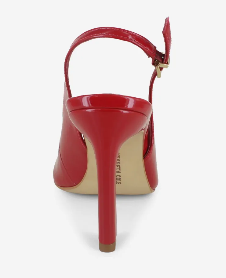 Priya Patent Peep-Toe Slingback Heel>Kenneth Cole Outlet