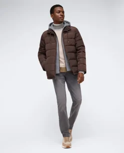 Puffer with Attached Jersey Hood><noscript><img width=